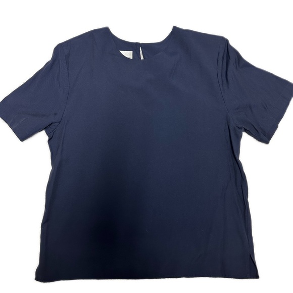 GLORIA LANCE | WOMEN’S BLOUSE | NAVY BLUE | SZ M | EUC - Picture 1 of 8